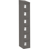 Clean-Line Lockerette, 6 -tier, 15" x 72" x 12", Steel