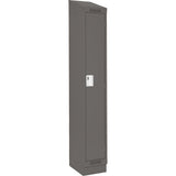 Clean Line™ Lockers, 12" x 12" x 82", Steel, Charcoal, Rivet (Assembled)