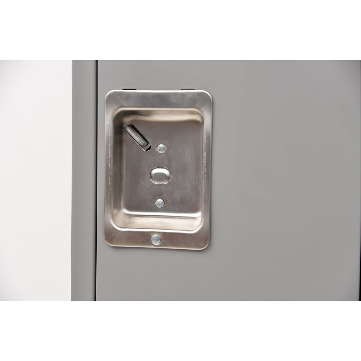 Lockers, 2 -tier, Bank of 2, 24" x 18" x 72", Steel, Grey, Rivet (Assembled)