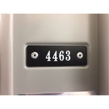 Locker Plate Numbers