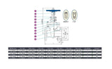 Flanged Gate Valve Class 150 Stainless Steel 316