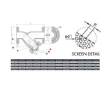 Flanged "Y" Strainer Class 150 Stainless Steel 316