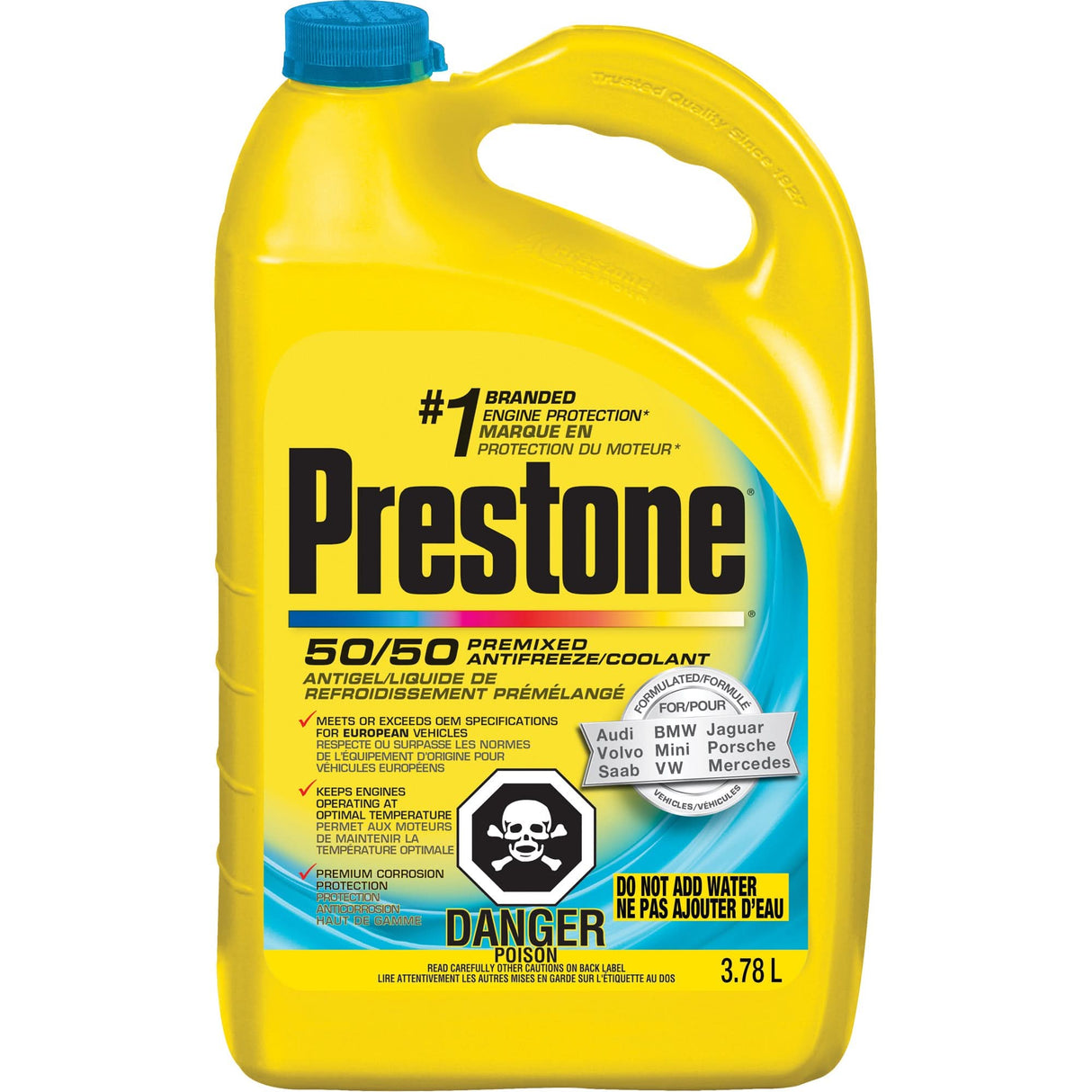 European Motor Antifreeze/Coolant, 3.78 L, Jug