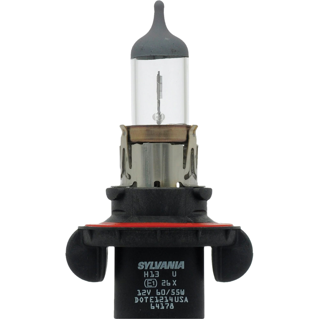 H13 Basic Headlight Bulb, Halogen, 55 W/60 W, White