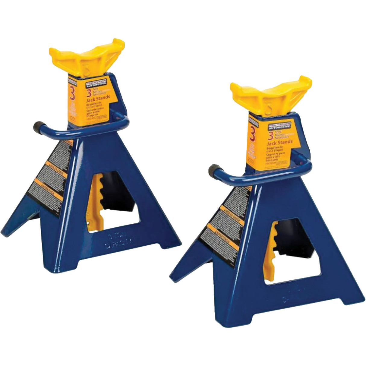 Jack Stand, Locking Handle/Ratchet, 3 tons Capacity, 19" H