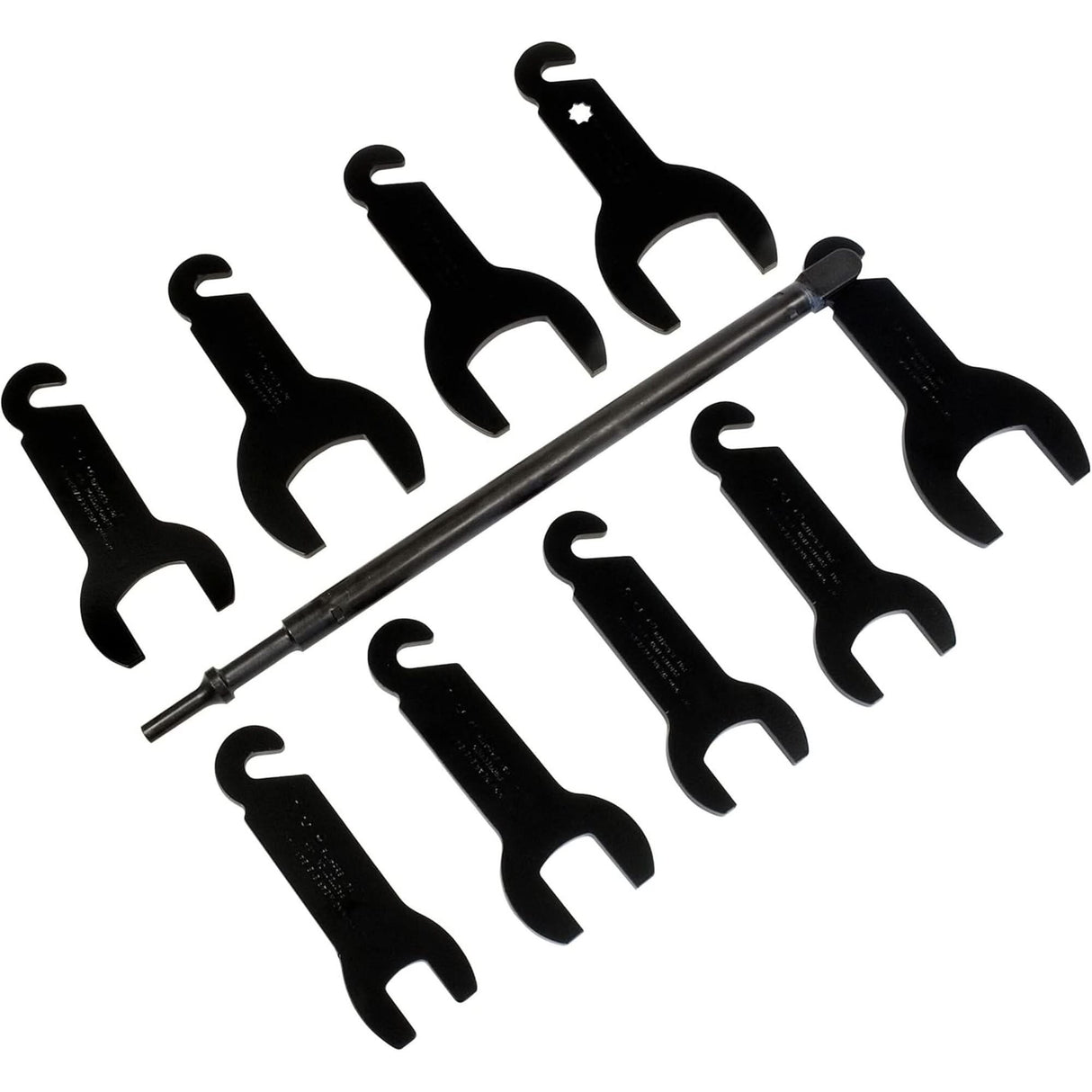 10-Piece Pneumatic Fan Clutch Wrench Set