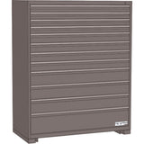 Modular Drawer Cabinet, 12 Drawers, 48" W x 24" D x 60" H, Grey