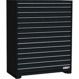 Modular Drawer Cabinet, 14 Drawers, 36" W x 24" D x 60" H, Black
