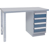 Industrial Duty Workbench, 36" W x 60" D x 34" H, 1000 lbs. Capacity