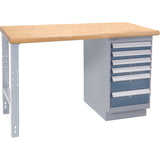 Industrial Duty Workbench, 1000 lbs. Cap., 30" W x 72" D, 34" H