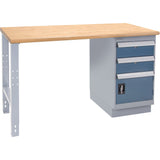 Industrial-Duty Workbench, Door w/ Drawer Combination, 1000 lbs Cap., 72" W x 30" D, 34" H