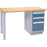 Industrial-Duty Workbench, 1000 lbs Cap., 60" W x 24" D, 34" H