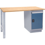 Industrial-Duty Workbench, 1000 lbs Cap., 60" W x 24" D, 34" H