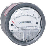 4000 Series Capsuhelic® Differential Pressure Gauge, 4" , 0 - 300 cm w.c., Panel Mount, Analogue