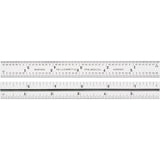 Junior Combination Squares, 6" L, 8/100" Graduations, Steel, Plain