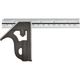 Student Combination Squares, 150 mm L, 0.5 mm Graduations, Steel, Plain
