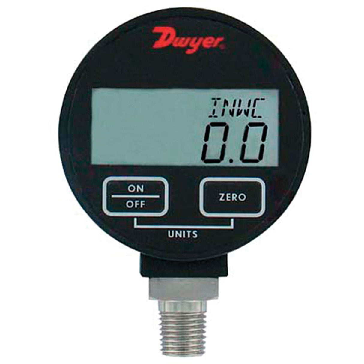 Pressure Gauge, 2-31/50" , 200 psi, Bottom Mount, Digital
