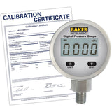 B5000 Series Pressure Gauge with ISO Certificate, 2-1/2" , 0 - 500 psi, Bottom Mount, Digital