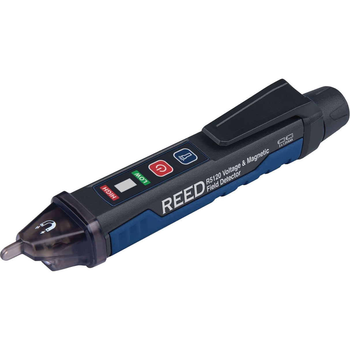Non-Contact Voltage and Magnetic Field Detector, 24 VAC - 100 VAC/90 VAC - 1000 VAC, Light & Sound Alert