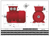 Max Motion IJA562-4-24 | IEC Motor 1/8HP, 1800RPM, 208-230/460V, Frame 56, TEFC