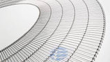Wire Belt Flex Turn  #FTB42R90, 42"W, .072, 16 IR, RH - 90, CC, SS (1462061)