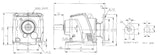 Inline Helical Gear Speed Reducer 145TC 30:1 Size 67 | GBLHN6730145TC