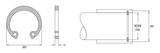 Internal Retaining Ring (N1300) 1.812" - Carbon Steel