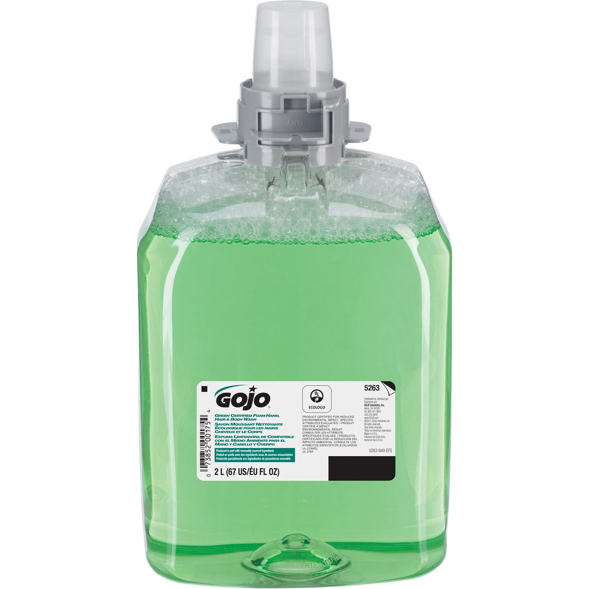 FMX-12™ Green Certified Hand, Hair & Body Soap, Foam, 1250 ml, Scented