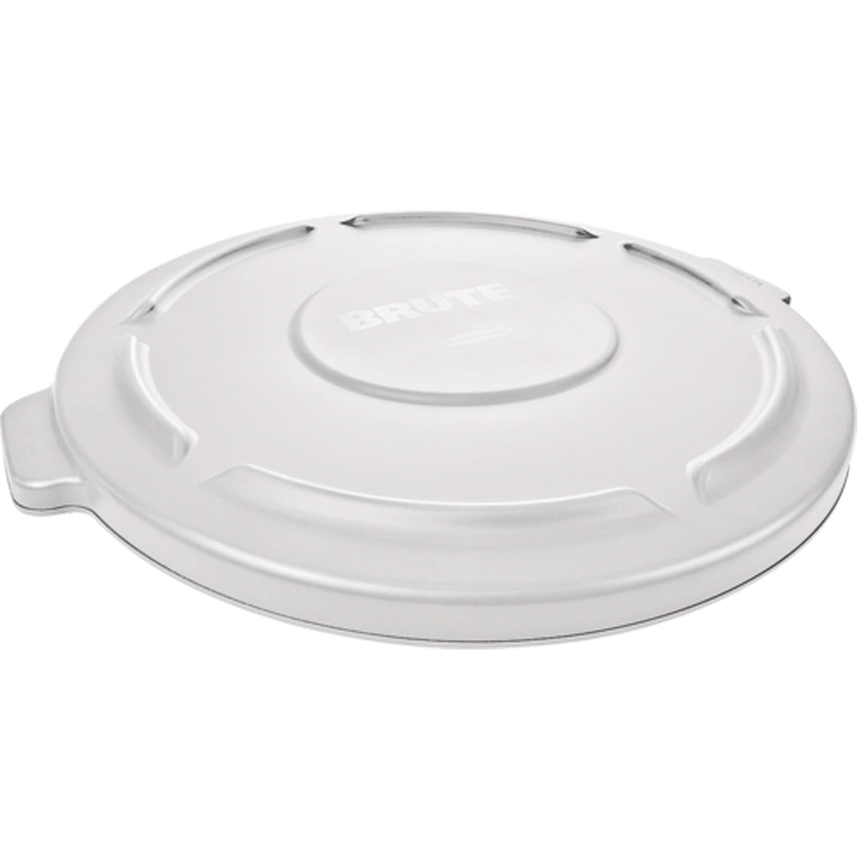 Round Brute® Tops, Flat Lid, Plastic/Polyethylene, Fits Container Size: 22" Dia.