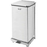 Defenders® Square Step Can with Liner, Stainless Steel, 6.5 US gal. Capacity
