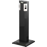 Pedestal Ashtray, Free-Standing, Metal, 1.6 US gal. Capacity, 41-1/2" Height