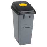 Recycling & Garbage Bin with Classification Lid, Plastic, 16 US gal.
