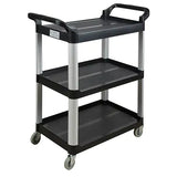 Utility Cart, 3 Tiers, 16-3/4" x 37" x 33-1/2", 250 lbs. Capacity