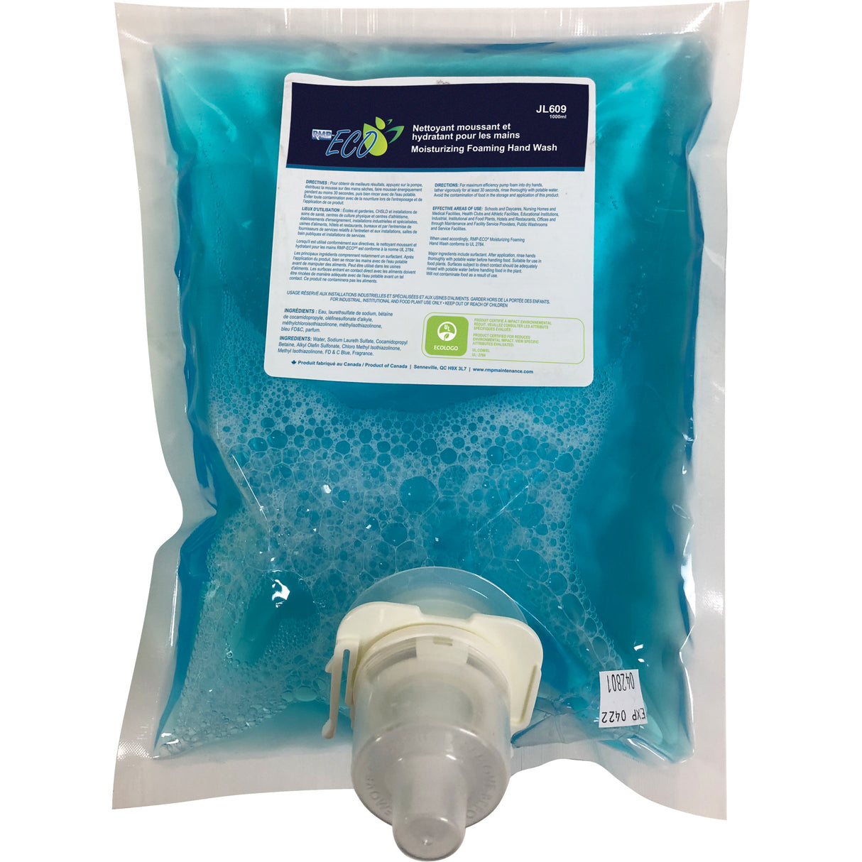 Eco-Friendly Luxurious Hand Soap, Foam, 1 L, Scented