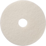 Floor Pads, 15", Polish, White