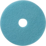 Luster Lite Floor Pads, 20", Burnishing, Light Blue