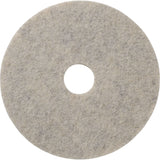 Combo Floor Pads, 19", Buffing/Burnishing, Beige