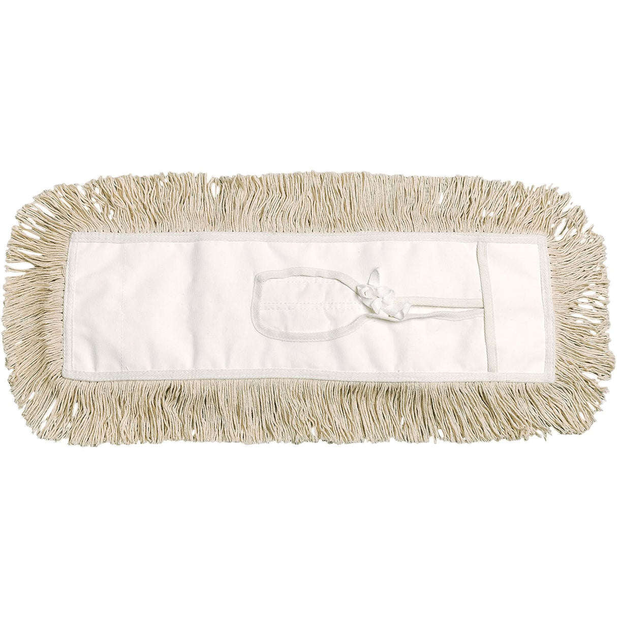 Dust Mop, Tie-On Style, Cotton, 24" L x 3-1/2" W