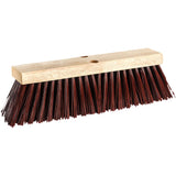 Street Push Broom, 14", X-Coarse, Polypropylene Bristles