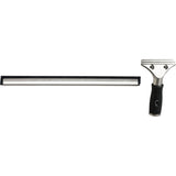 Window Squeegee with Handle, 12", Rubber, Stainless Steel Frame