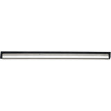 Window Squeegee Channel and Rubber, 12", Rubber, Stainless Steel Frame