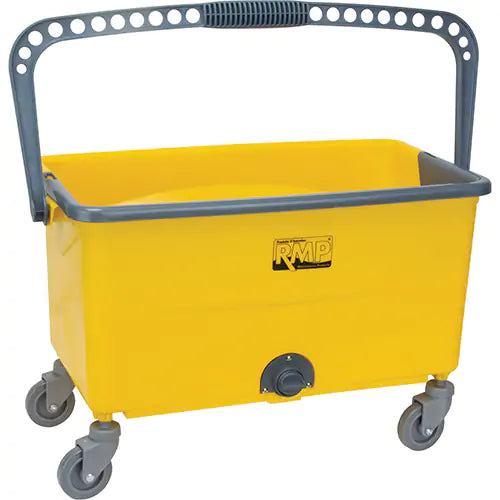 Microfibre Mop Bucket & Strainer, 11 US Gal. (44 Quart), Yellow