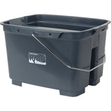 Dual Compartment Bucket, 4.75 US Gal. (19 qt.) Capacity, Grey