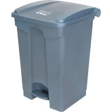 Step-On Garbage Can, Plastic, 12 US gal. Capacity