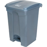 Step-On Garbage Can, Plastic, 12 US gal. Capacity