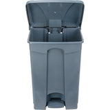 Step-On Garbage Can, Plastic, 12 US gal. Capacity