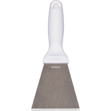 Large Stainless Steel Scraper, White, 3" W x 9" L