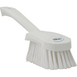 Short-Handled Washing Churn Brush, Soft Bristles, 10" Long, White