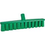 UST Soft Push Broom, Fine Bristles, 15-1/4", Polyester, Green