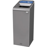 Configure™ Mixed Recycling Waste Container, Bulk/Curbside/Deskside, Steel, 15 US gal.